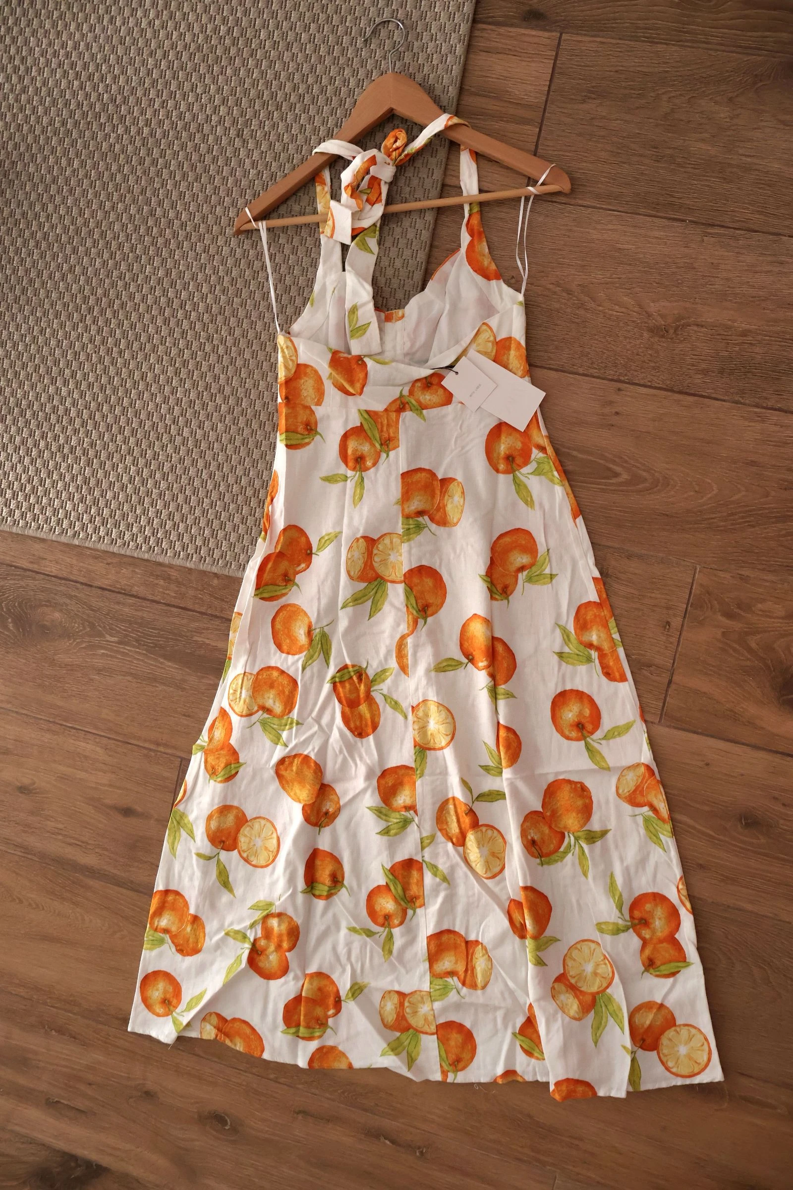 Lange oranje jurk – photo 2